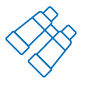 blue outline of binoculars