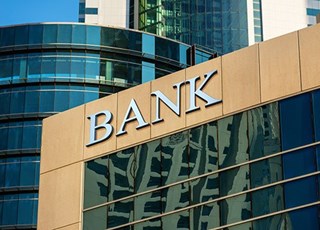 bank sign on building