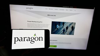 Paragon Bank Logo on a mobile screen