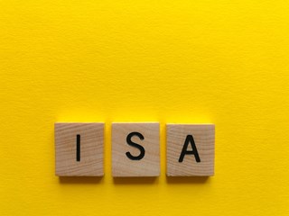 Blocks spelling out ISA (Individual Savings Accounts)